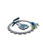 Moldura em MDF c/Nossa Senhora de Fátima, pintada à mão, 16cm - Image 2