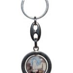 Porta-Chave de MetalRotativocom fotos de Resina