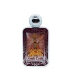 Frasco de Água Retangular c/Prateado 10cm - Santo Cristo