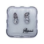 Fio Escapulário em Inox peq.c/ fio de Couro - Nossa Senhora do Carmo