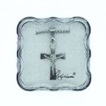 Fio c/Cruz Prata Inox lisa c/ Cristo