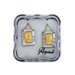 Fio Escapulário em Inox, Retangular c/ centro prateado e Strass - Aparição