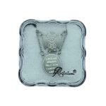 Fio Escapulário em Inox Infantil c/Anjo Prateado