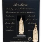 Caixa com imagem de Nª Srª de Fátima - 8 cm - Imitação de MadeiraProduto comemorativo do Centenário das Aparições de Fátima