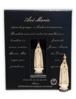 Caixa com imagem de Nª Srª de Fátima - 8 cm - Imitação de MadeiraProduto comemorativo do Centenário das Aparições de Fátima