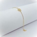 Pulseira Banhada a Ouro 18K c/Coração c/Cristais - Espírito Santo - Image 2