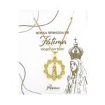 Fio Banhado a Ouro 18K c/Coroa de Flores e Nossa Senhora de Fátima