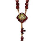 Terço de Madeira Corda Pai Nosso Espírito Santo