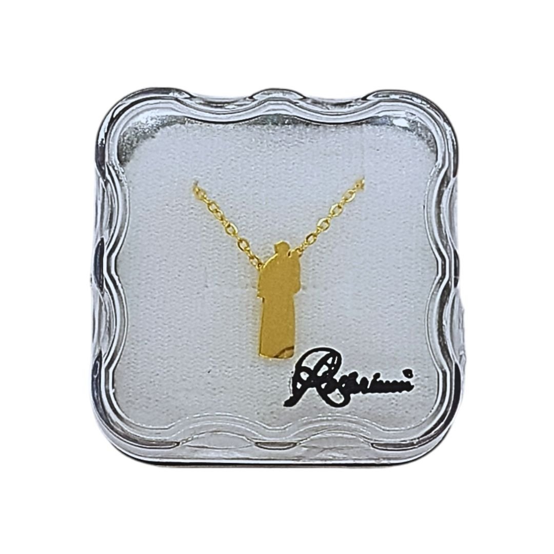 3879517797_FIOVCSAD.jpg Fio em Aço Dourado, Santo António, 1.50cm - Image 1