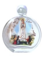 Frasco de Vidro Redondo Efeito Espelho 2D 10,5CM