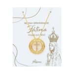 Fio Banhado a Ouro 18K c/Medalha Redonda c/Corações, Cruz c/Zircónias