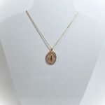 Fio Banhado a Ouro 18K c/Medalha c/Brilhantes - Nossa Senhora das Graças - Image 2