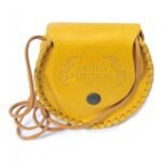 Bolsa em pele genuína - redonda