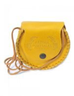 Bolsa em pele genuína - redonda