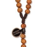 Terço Madeira de Oliveira c/Corda, 8MM