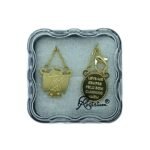 Fio Escapulário em Inox Infantil c/Anjo Dourado