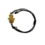 Pulseira Fio c/Cruz c/Mão de Fátima Dourada