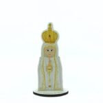 Adorno em Madeira Colecção Lello & Lilla - Nossa Senhora de Fátima Manto Branco