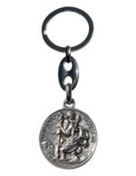 Porta-Chaves metal redondo com aparição Santo Cristo - Image 2