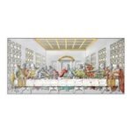 Painel Bilaminado Prata 999°°Última Ceia - cores