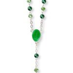 Terço de cristal com pérolas - cruz e passador em esmalte - Image 4