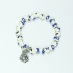 Pulseira de Porcelana (Real Ceramica) 7MM c/ Medalha