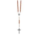 Terço de Corda/Madeira Oval 8/9 c/Pai-Nossos São Bento