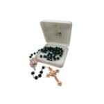 Terço de Cristal c/Passador e Cruz em Ouro Rosa, 8MM - Image 10