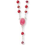 Terço de cristal com pérolas - cruz e passador em esmalte - Image 12