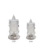 Vela Decorativa c/Led em Acrílico Transparente, vários tamanhos - Image 2