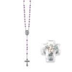 Terço de Pérola 4MM c/fecho e c/ caixa Cruz