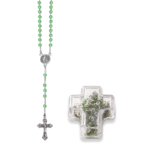 Terço de Cristal Disco 4MM Prateado em Caixa Cruz - Image 19