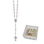 Terço de Pérola 4MM c/fecho e c/ caixa quadrada