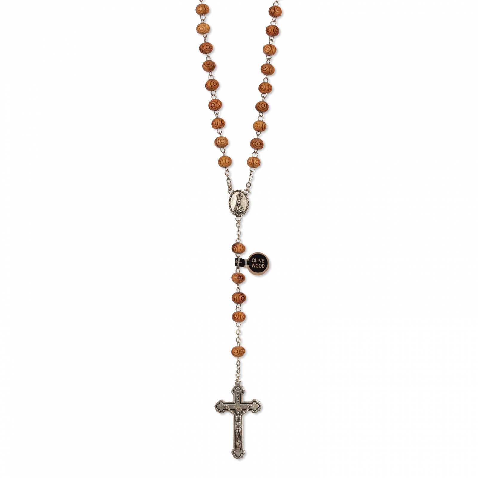 1598822753_T3057 Terço de Madeira de Oliveira Trabalhado - Image 1