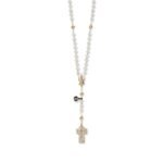 Terço de Cristal  - Disco Pai Nosso em Conta Laminada - Image 17