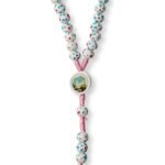 Terço de Madeira - em corda - Florido C/ fecho metálico - Image 6