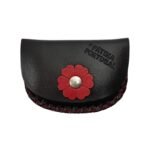 Bolsa em pele genuína  com Flor