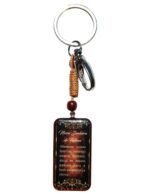 Porta-Chaves de Madeira Rectangular c/dupla foto em resina - Vários santos - Image 2