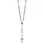 Terço de Metal Cruz Céltica Bicolor