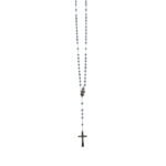 Terço/Fio de Cristal Prateado c/caixa, 6mm - Image 19