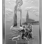 Aparição de Fátima Painel BilaminadoFolha de Alumínio c/ prata vaporizada