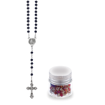 Terço de Cristal Disco 4MM Prateado em Frasco Vidro - Image 10