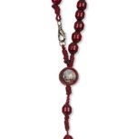 Terço de Madeira Vermelha Corda Cilíndrica Octagonal - Image 2