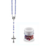 Terço de Cristal Disco 4MM Prateado em Frasco Vidro - Image 4