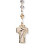 Terço de Cristal  - Disco Pai Nosso em Conta Laminada - Image 91