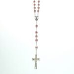 Terço de Cristal Facetado Hexagonal 8MM c/Anilha