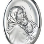 Painel Bilaminado Prata 999°°Amor de Mãe Oval