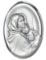 Painel Bilaminado Prata 999°°Amor de Mãe Oval