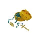 Terço/Fio de Cristal Dourado c/caixa, 6mm - Image 24