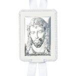 Santo CristoPainel BilaminadoFolha de Alumínio c/ prata vaporizadac/ laço